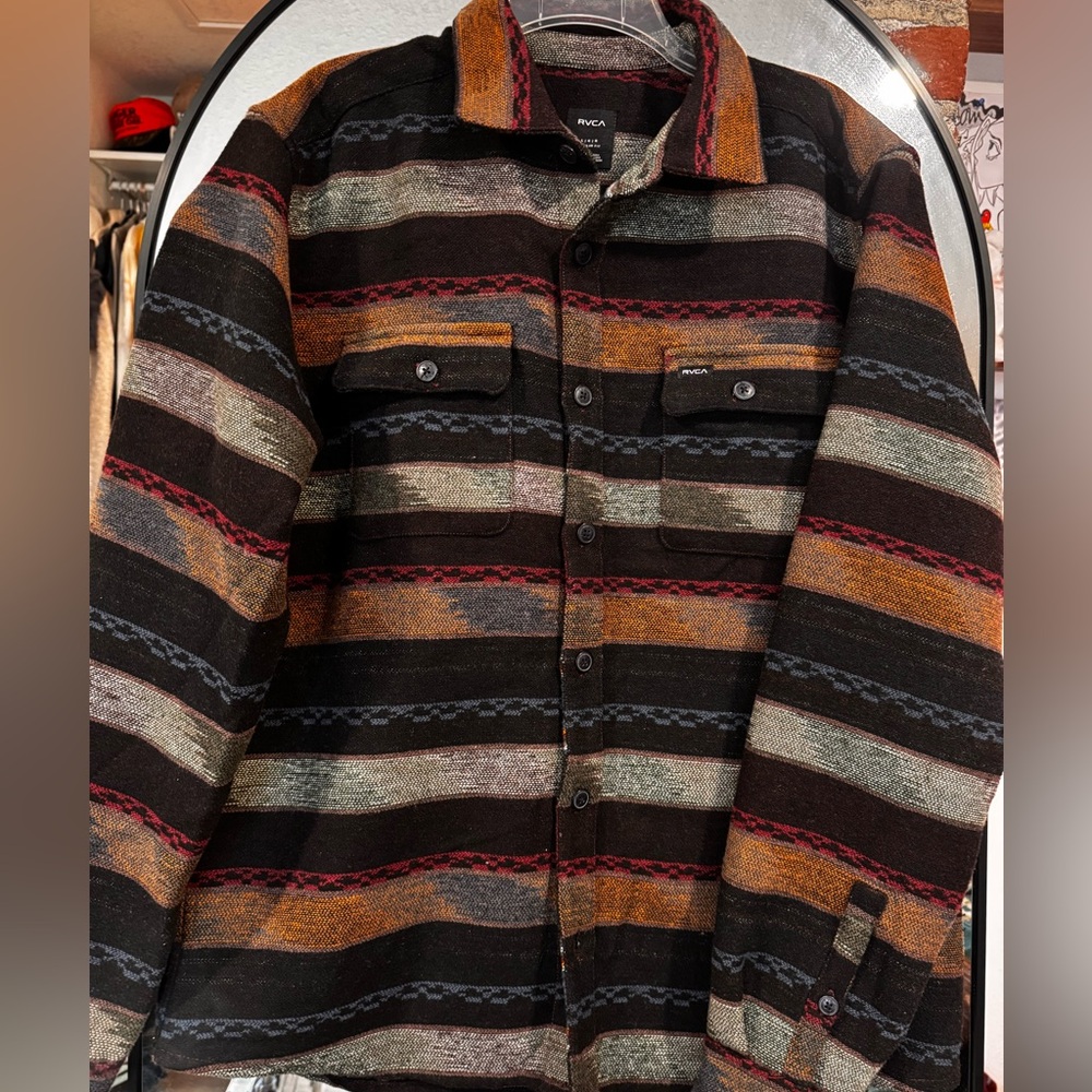 RVCA large long sleeve button up